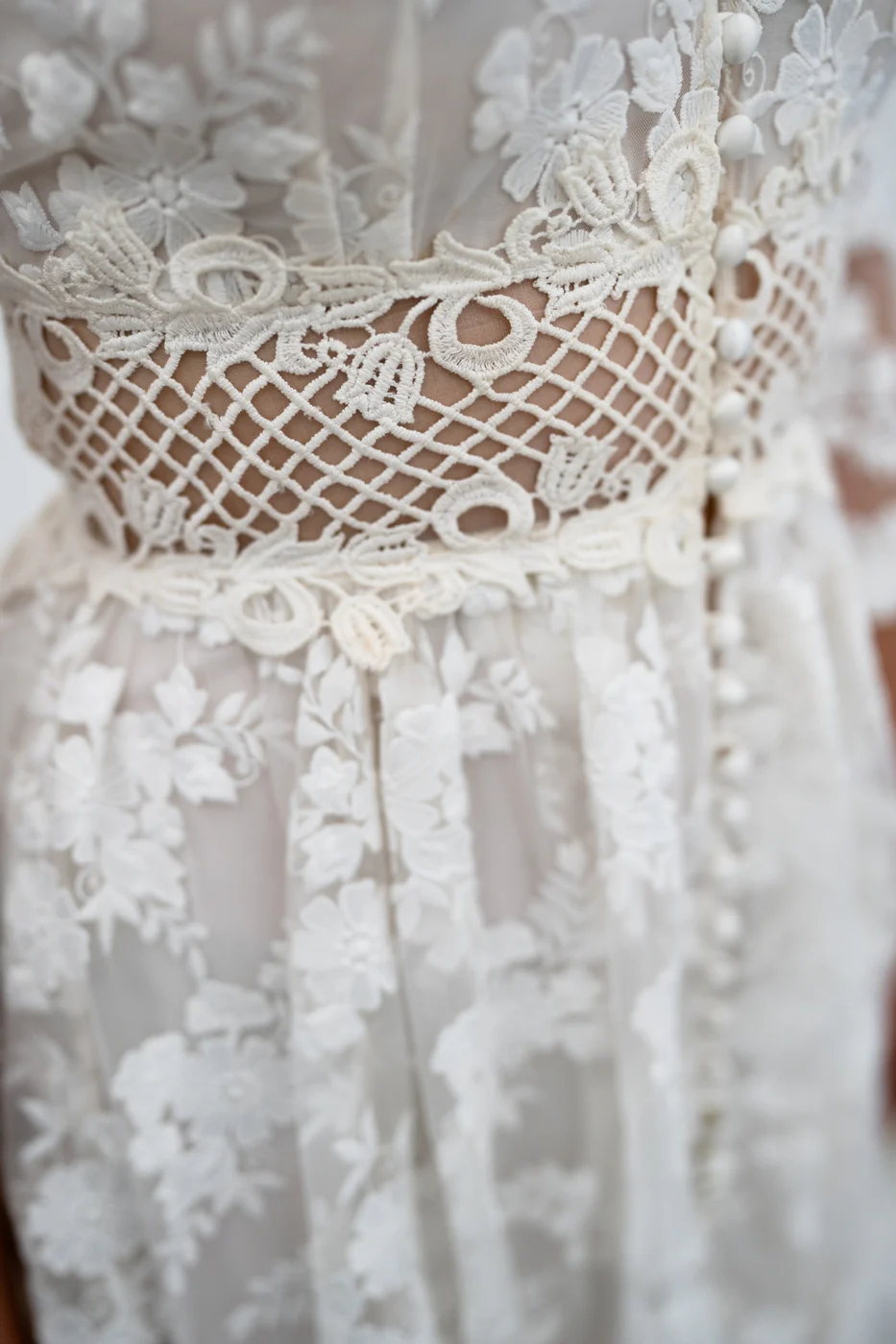 Robe De Mariée Flamenco - Blanc Soie - Image 4