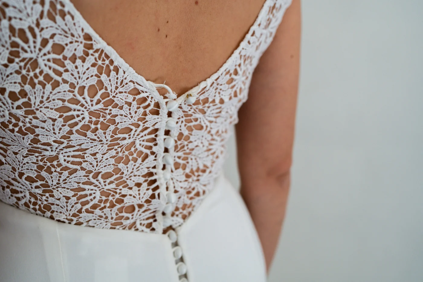 Robe De Mariée Florette - Blanc Soie - Image 6