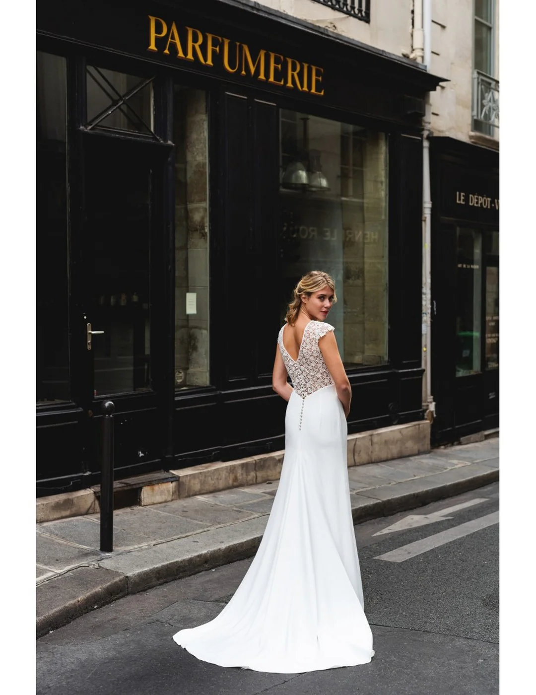 Robe De Mariée Florette - Blanc Soie - Image 8