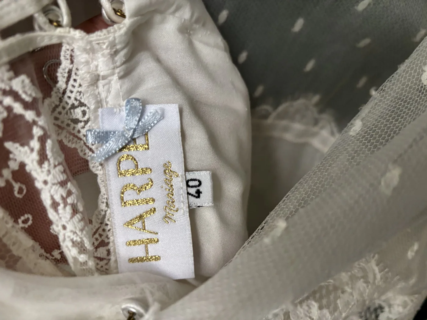 Robe De Mariée Folk - Blanc Soie - Image 4