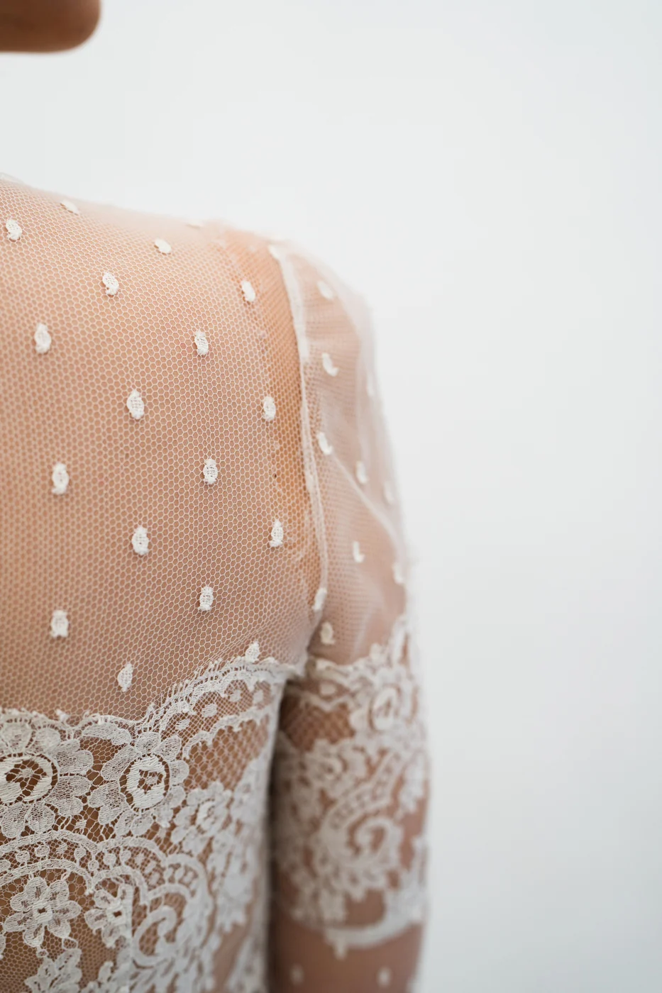 Robe De Mariée Folk Avec Volants - Blanc Soie - Image 11
