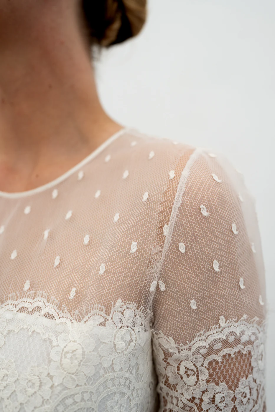 Robe De Mariée Folk Avec Volants - Blanc Soie - Image 7