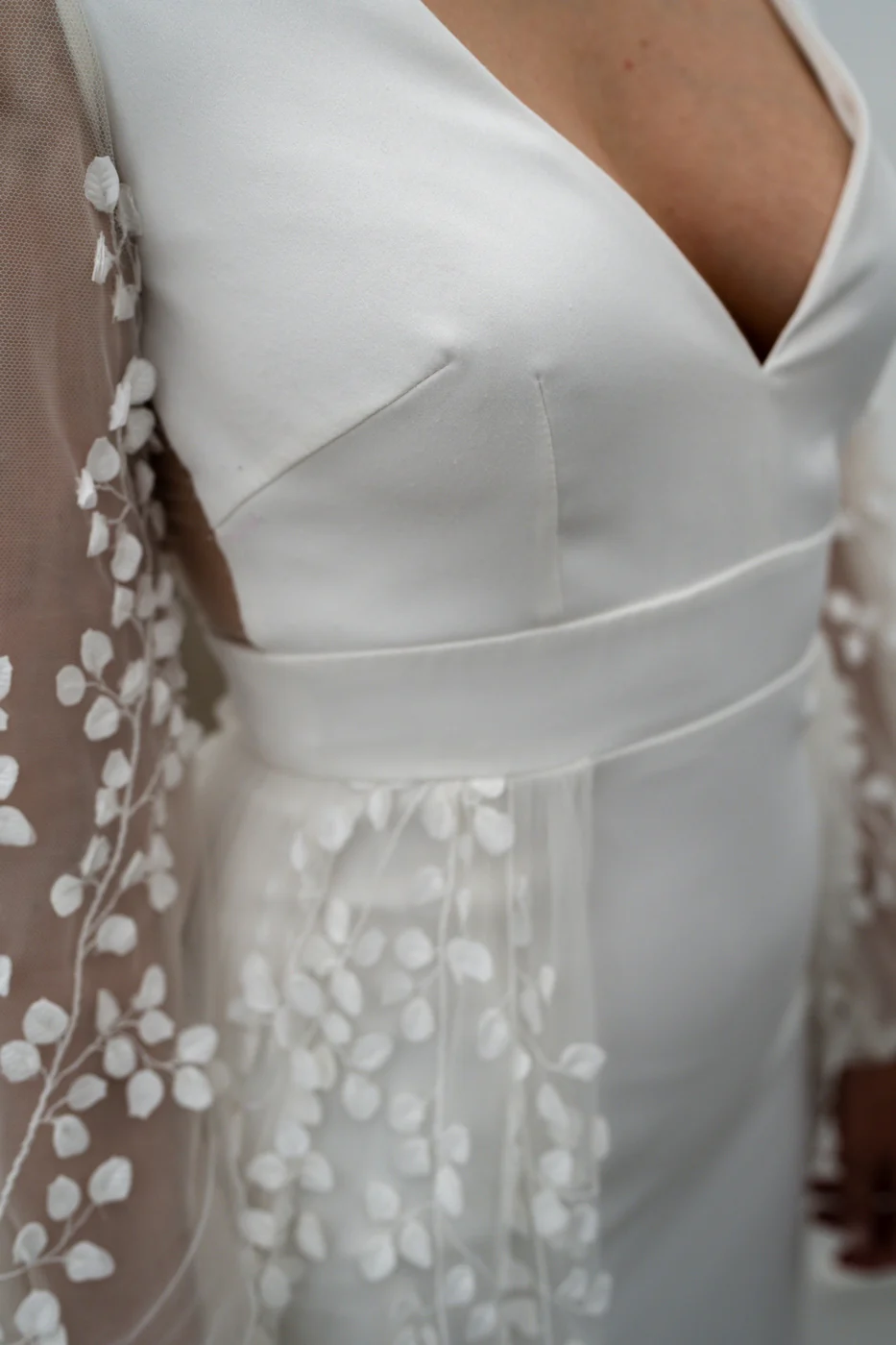 Robe De Mariée Glycine - Blanc Soie - Image 5