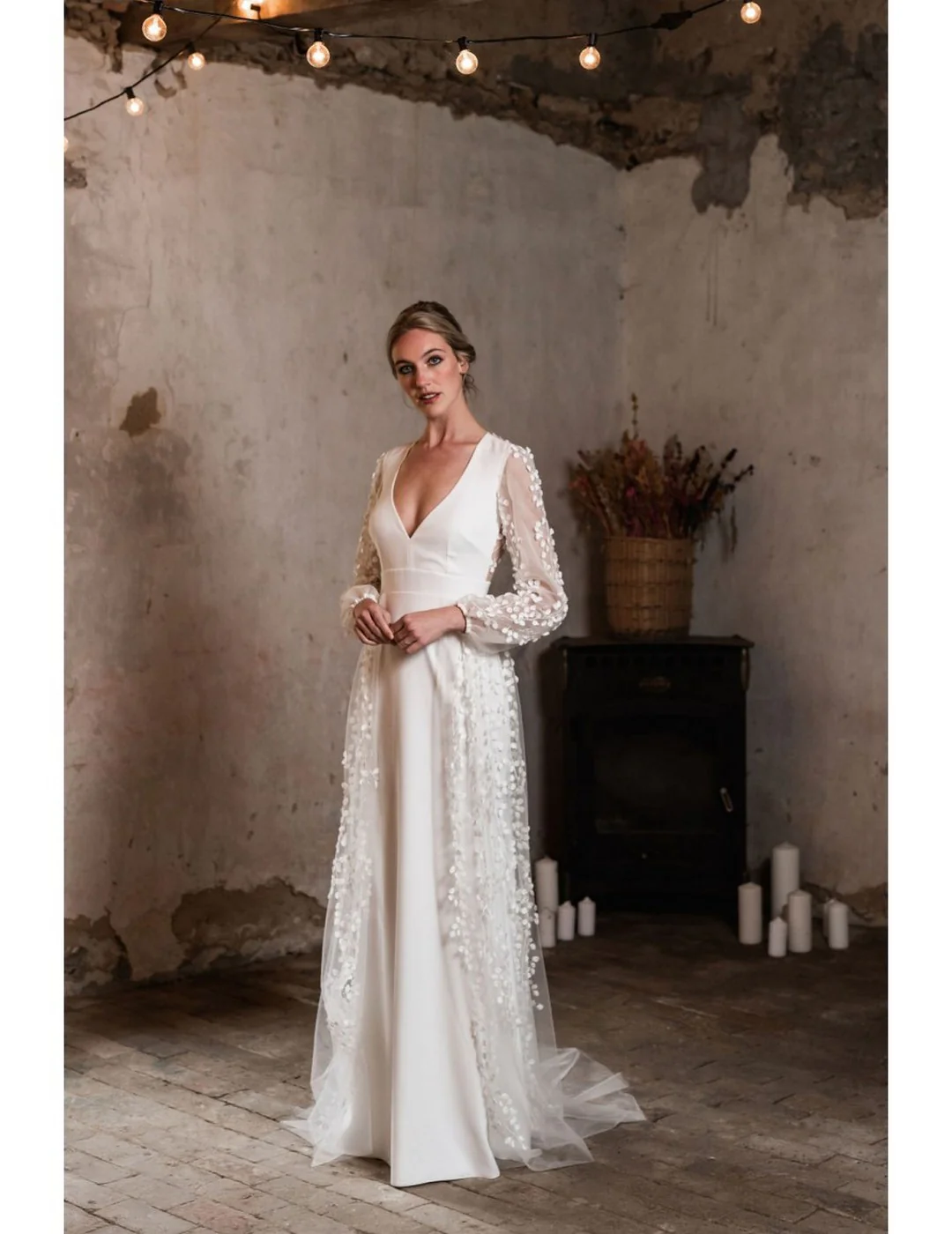 Robe De Mariée Glycine - Blanc Soie - Image 7