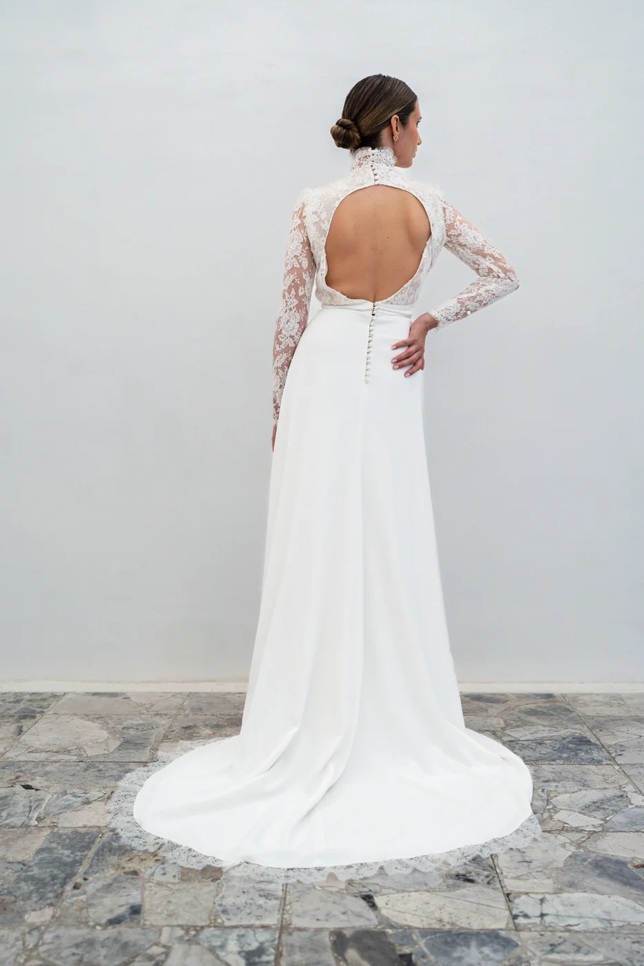 Robe De Mariée Ingrid - Blanc Soie - Image 3