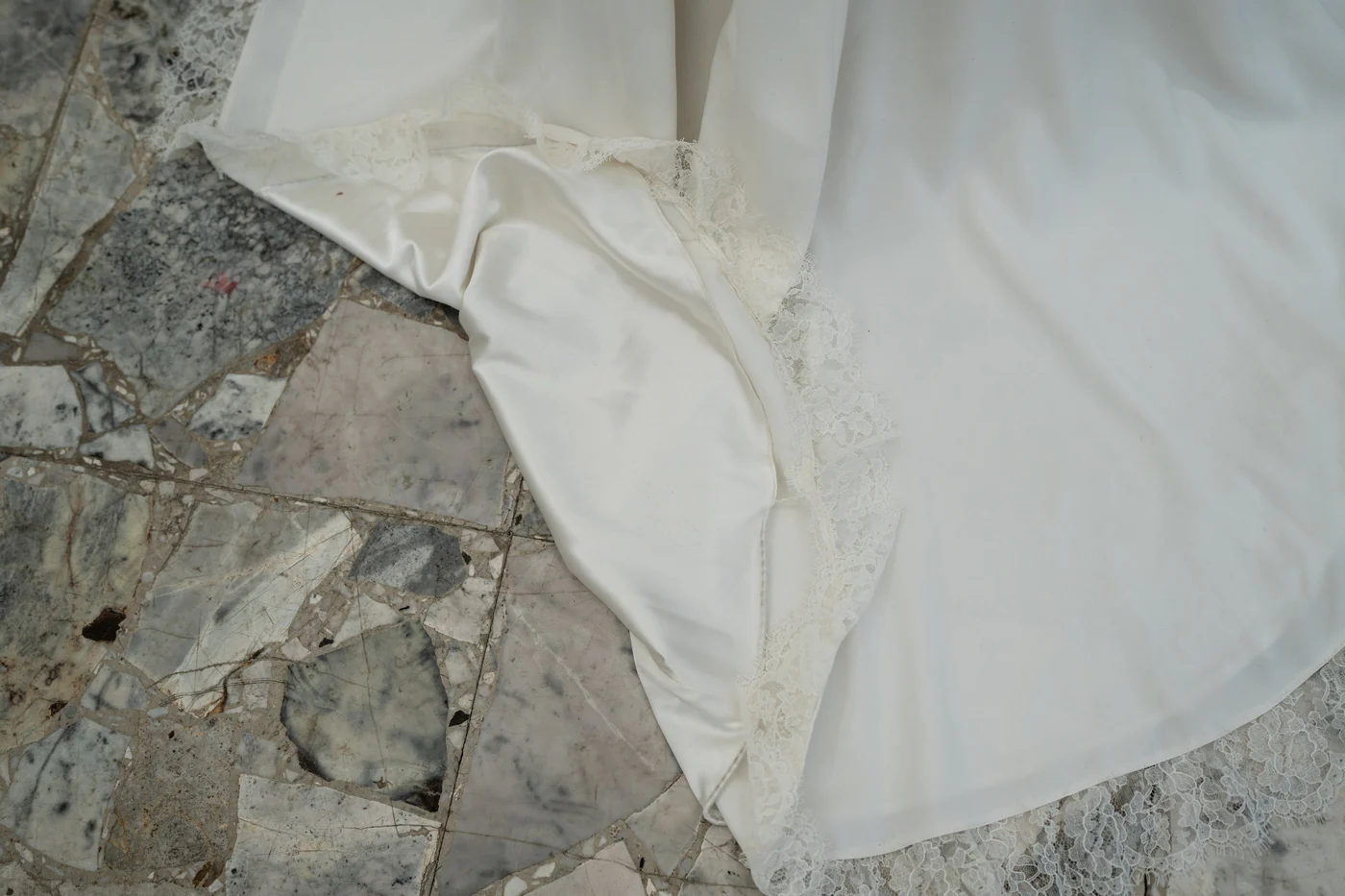 Robe De Mariée Ingrid - Blanc Soie - Image 4