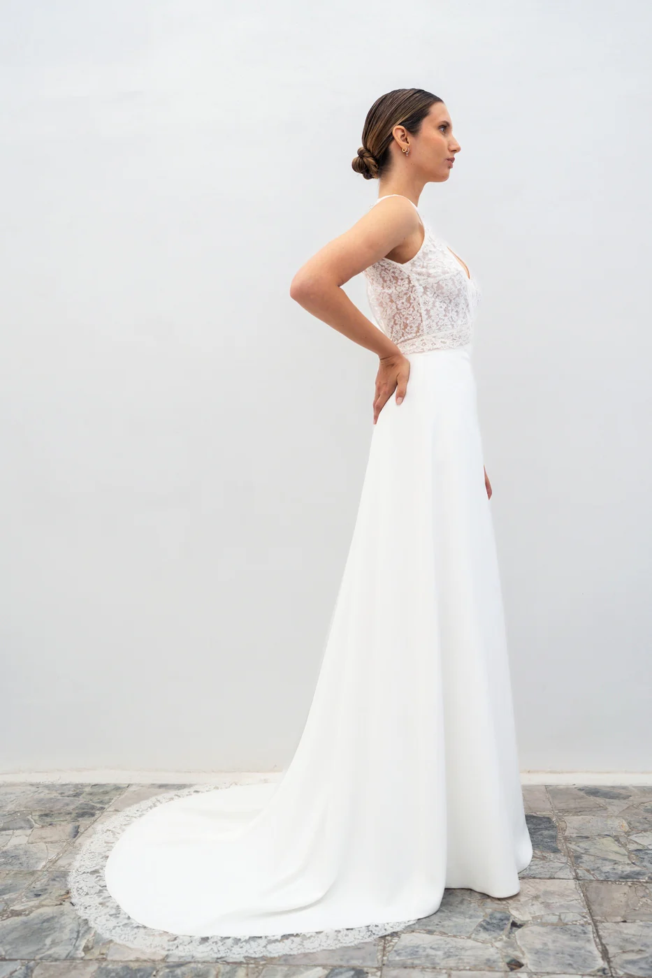 Robe De Mariée Iris - Blanc Soie - Image 2