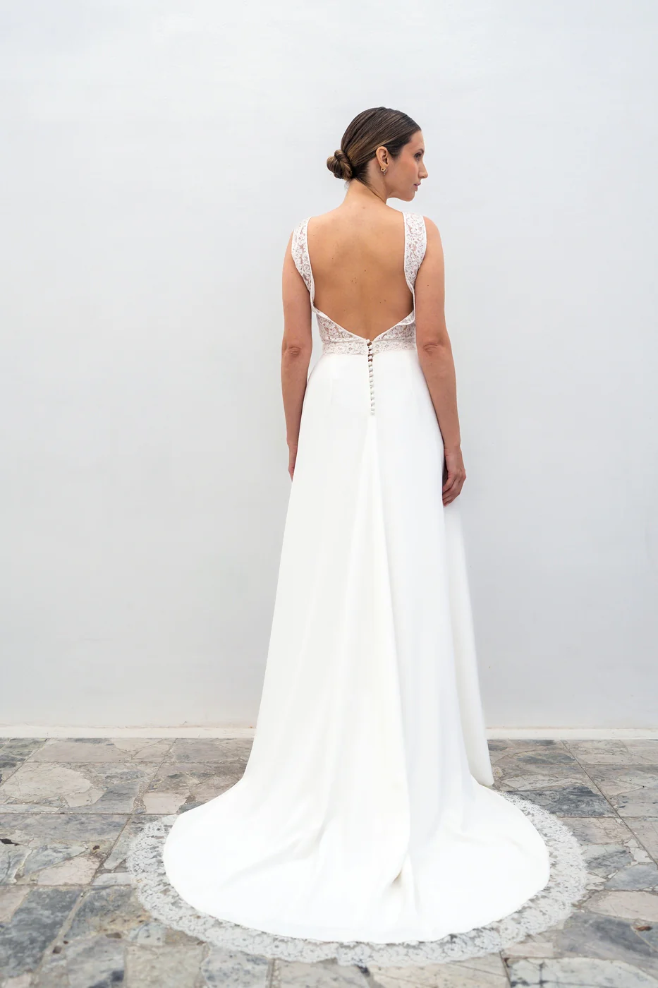 Robe De Mariée Iris - Blanc Soie - Image 3
