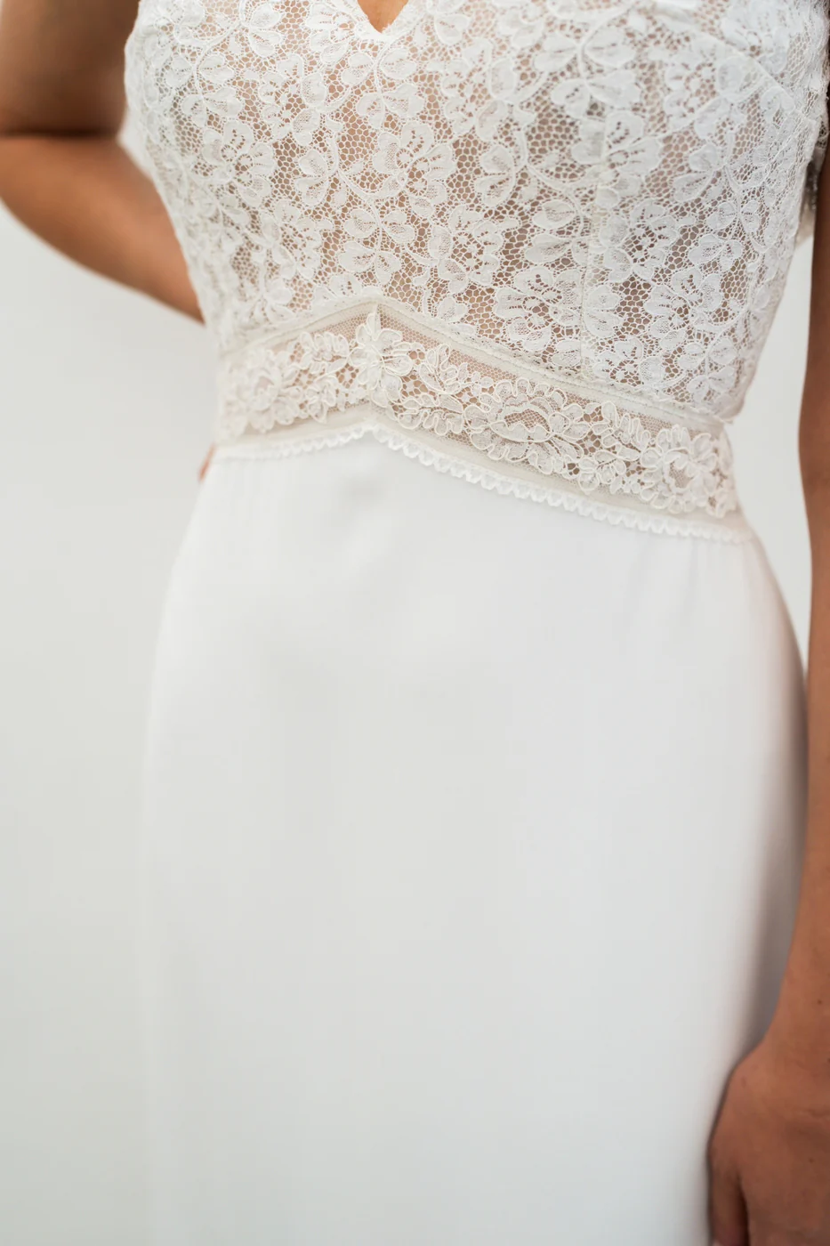 Robe De Mariée Iris - Blanc Soie - Image 4