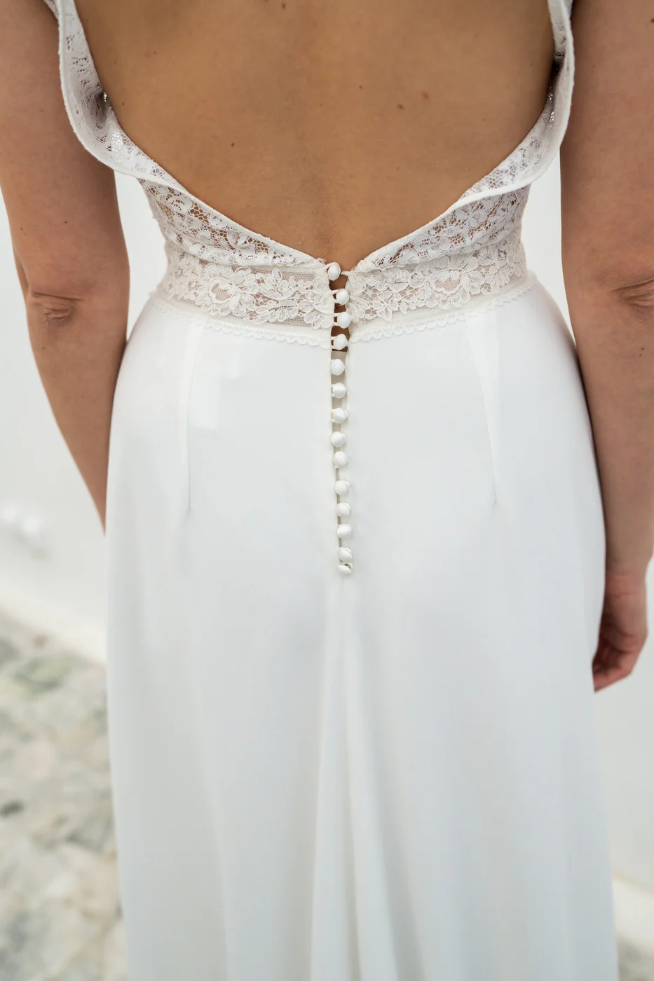 Robe De Mariée Iris - Blanc Soie - Image 6
