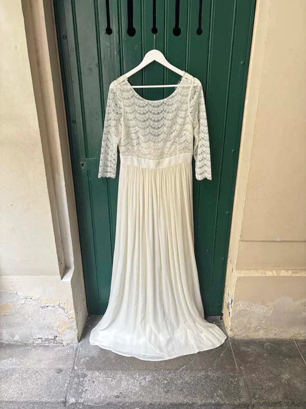 Robe De Mariée Joséphine - Blanc Soie - Image 11