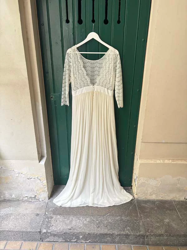 Robe De Mariée Joséphine - Blanc Soie - Image 12