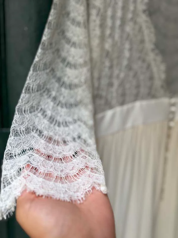 Robe De Mariée Joséphine - Blanc Soie - Image 20