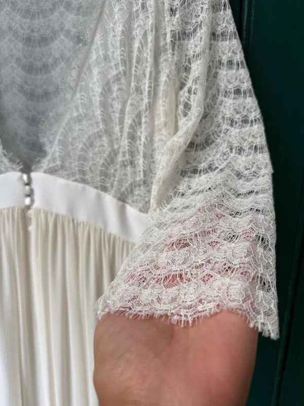 Robe De Mariée Joséphine - Blanc Soie - Image 21