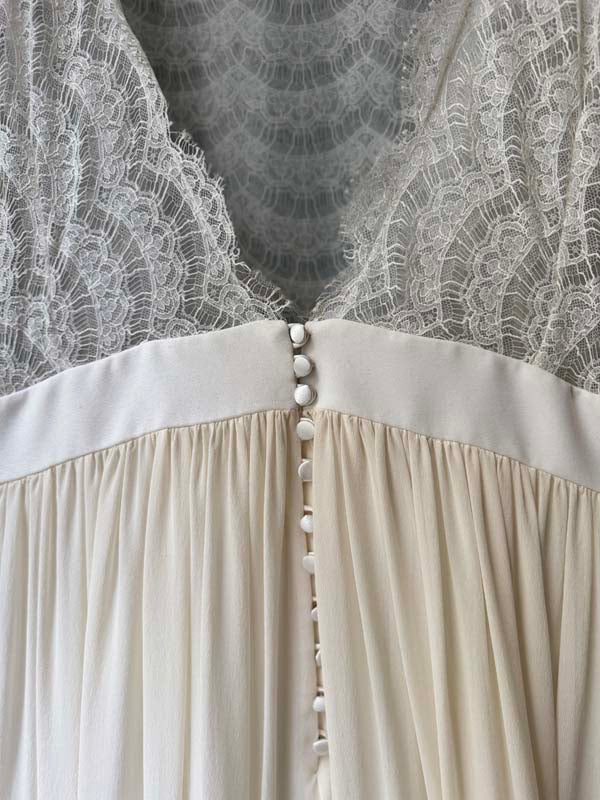Robe De Mariée Joséphine - Blanc Soie - Image 22