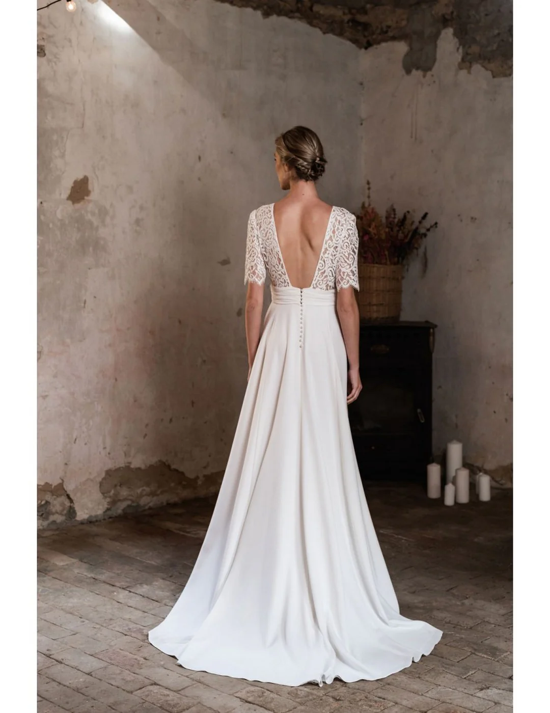 Robe De Mariée Julia - Blanc Soie - Image 7