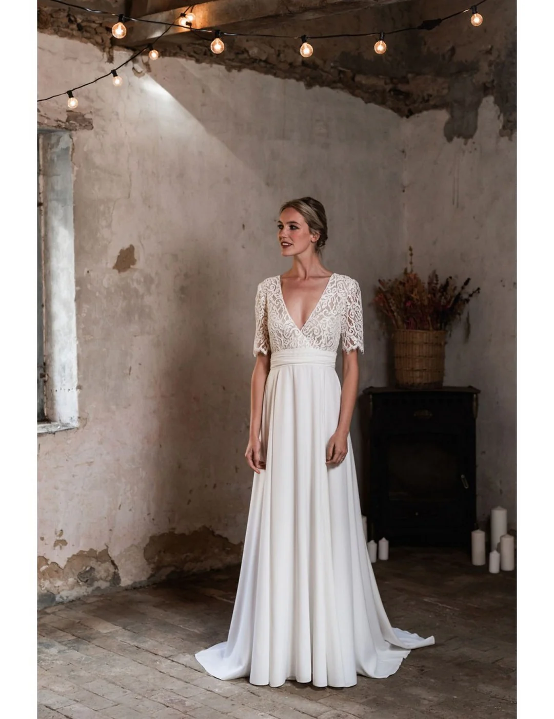 Robe De Mariée Julia - Blanc Soie - Image 8