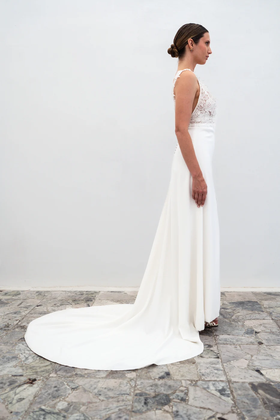 Robe De Mariée Lisa - Blanc Soie - Image 2
