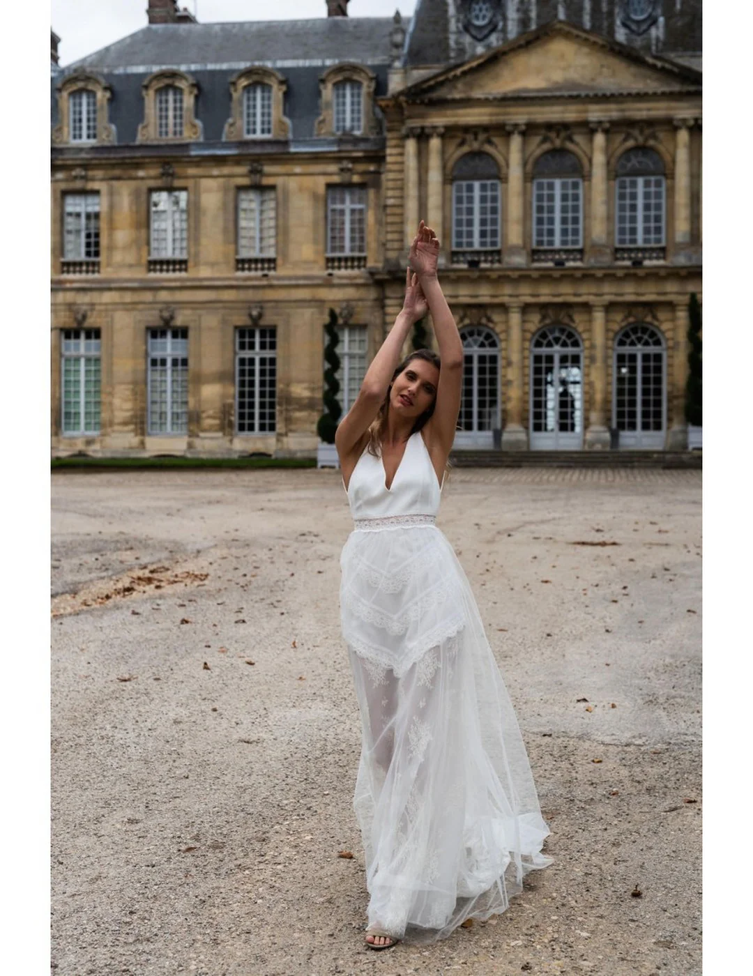 Robe De Mariée Marina - Blanc Soie - Image 3
