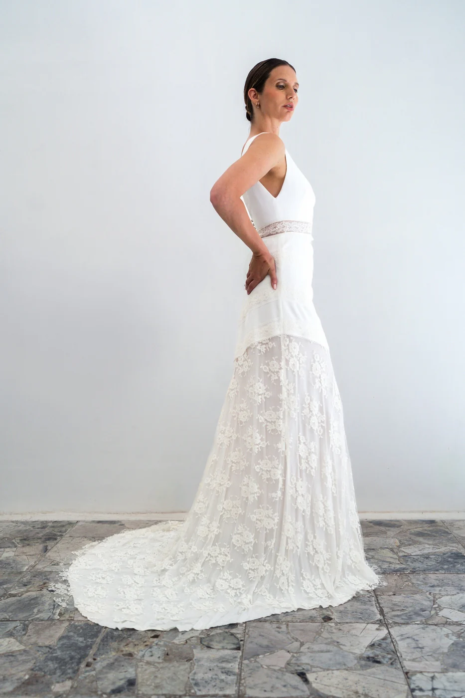 Robe De Mariée Marina - Blanc Soie - Image 5