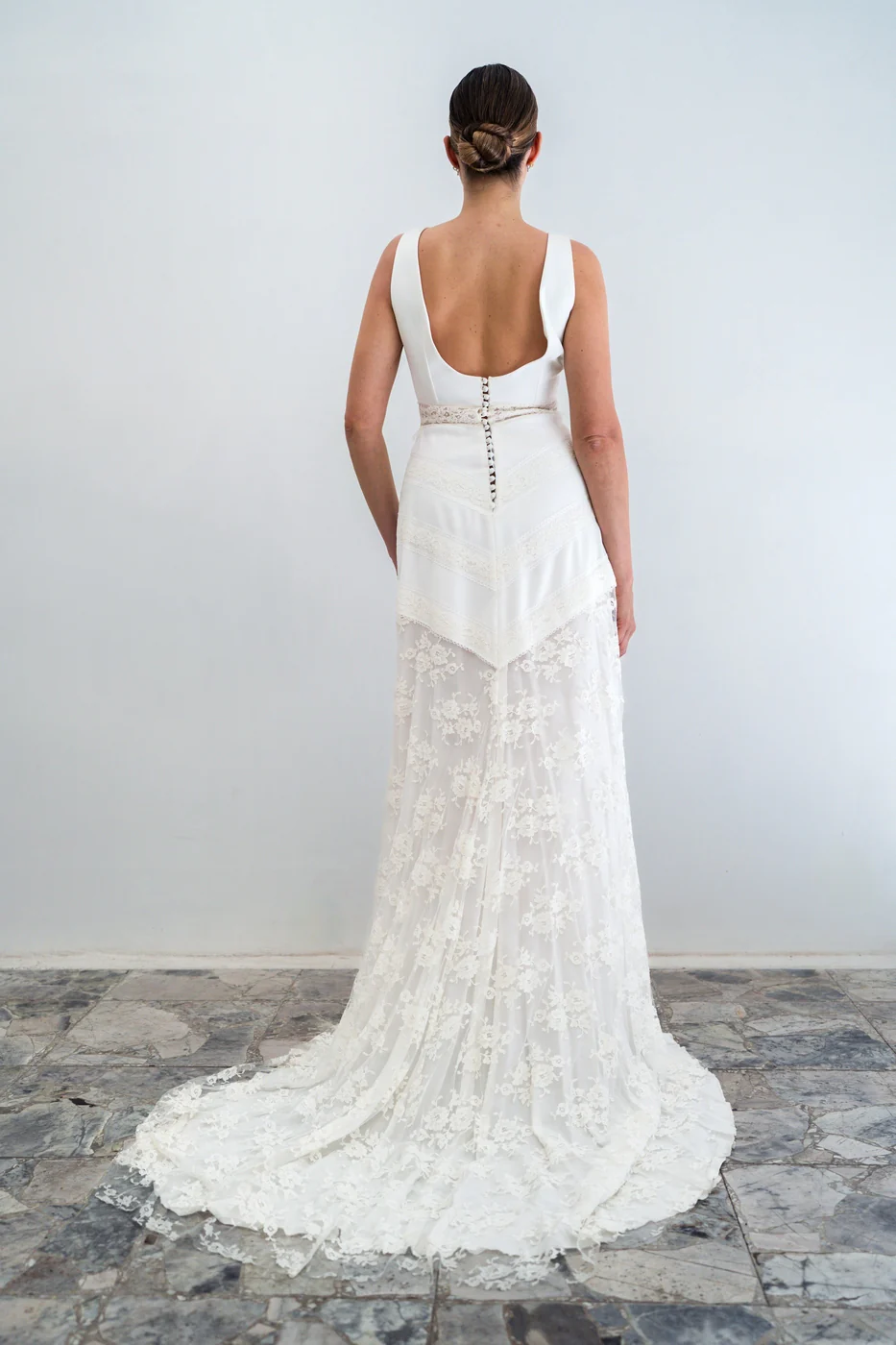 Robe De Mariée Marina - Blanc Soie - Image 6