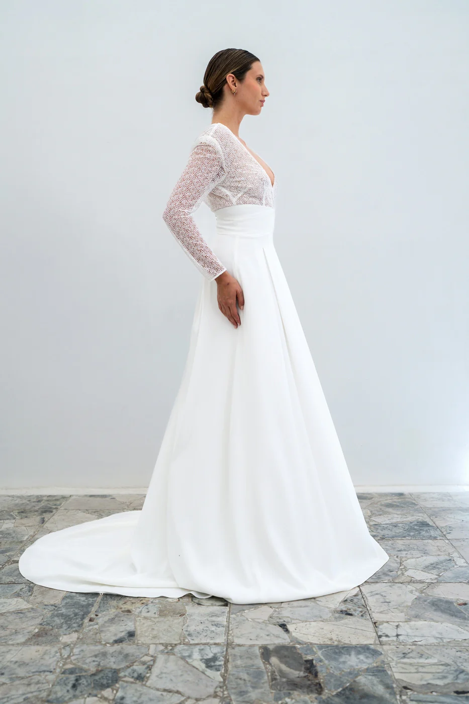 Robe De Mariée Muse - Blanc Soie - Image 2