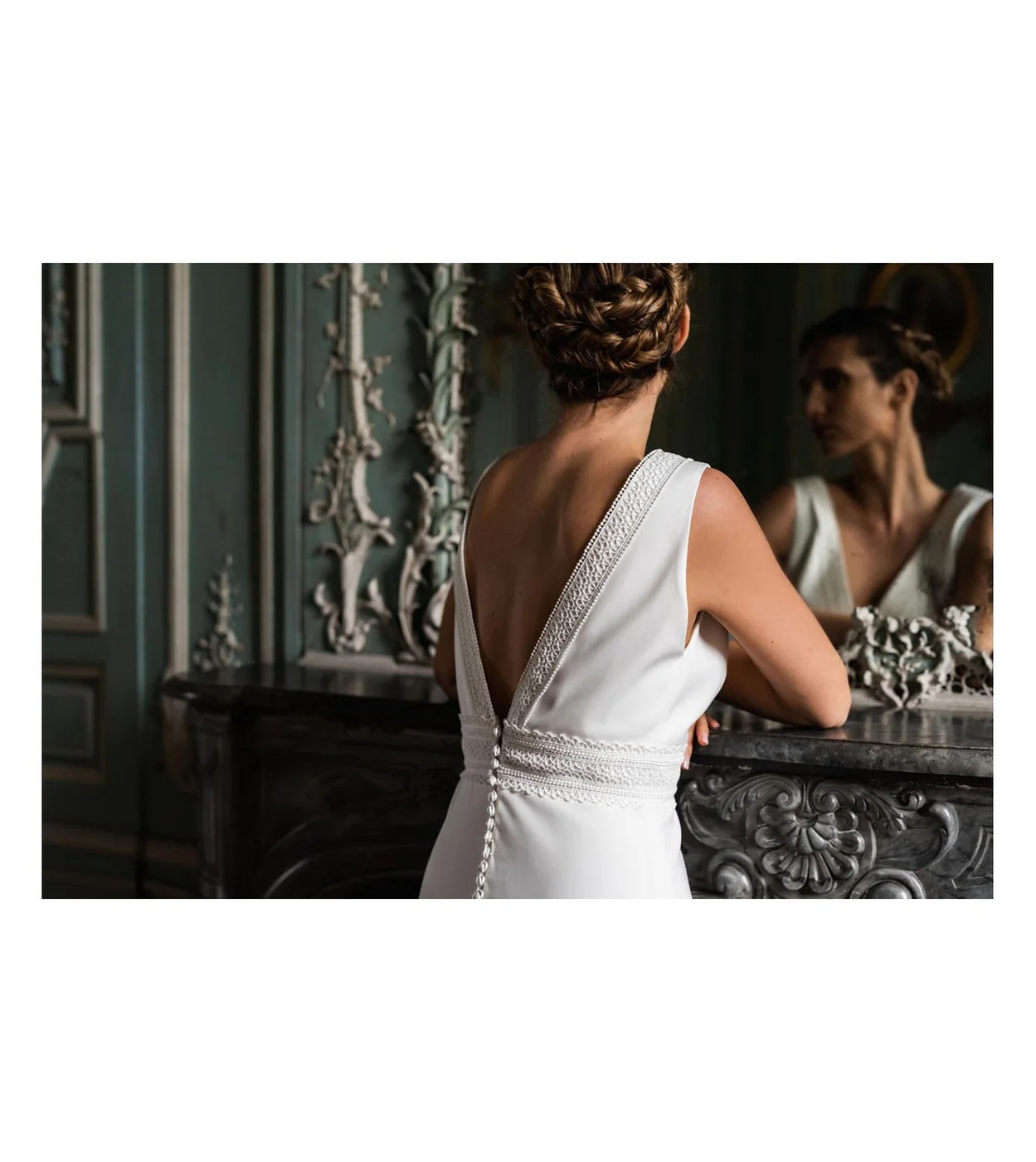 Robe De Mariée Olympe - Blanc Soie - Image 3