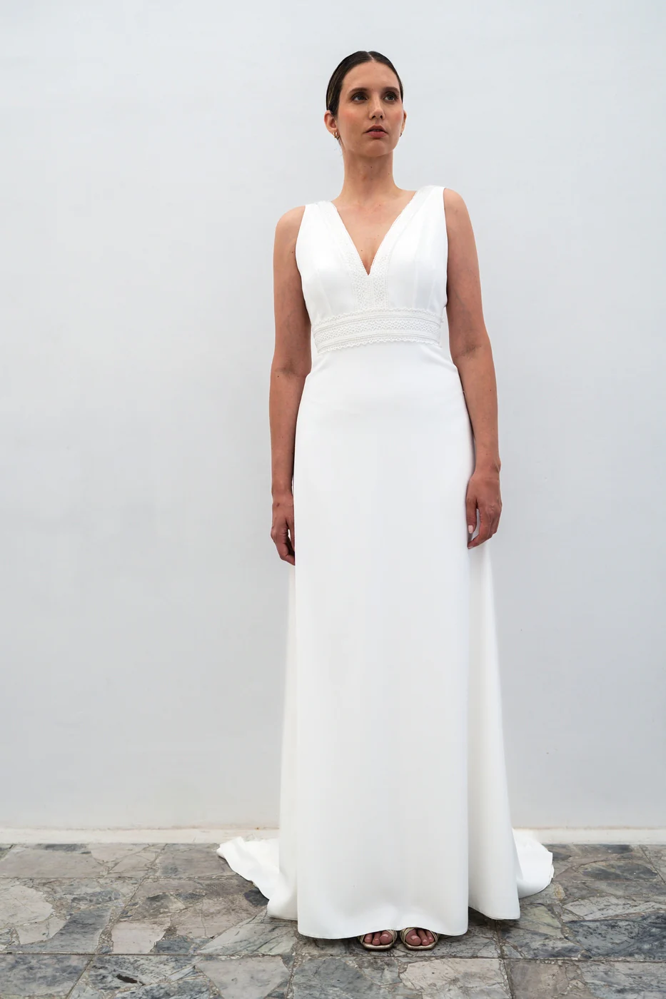 Robe De Mariée Olympe - Blanc Soie - Image 4