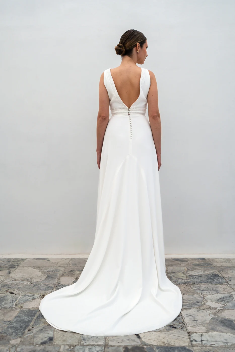 Robe De Mariée Olympe - Blanc Soie - Image 6
