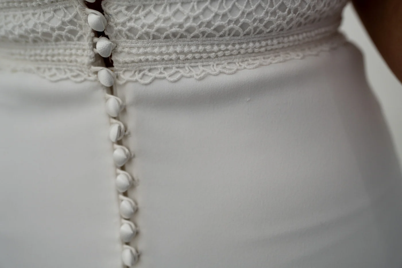 Robe De Mariée Olympe - Blanc Soie - Image 7