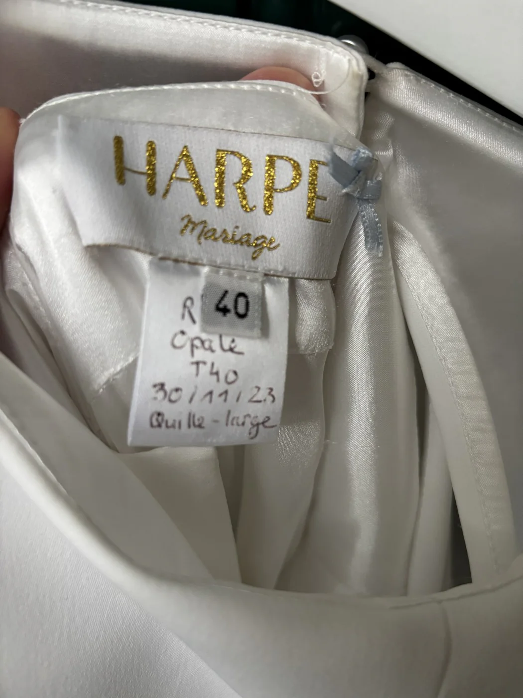 Robe De Mariée Opale - Blanc Soie - Image 14