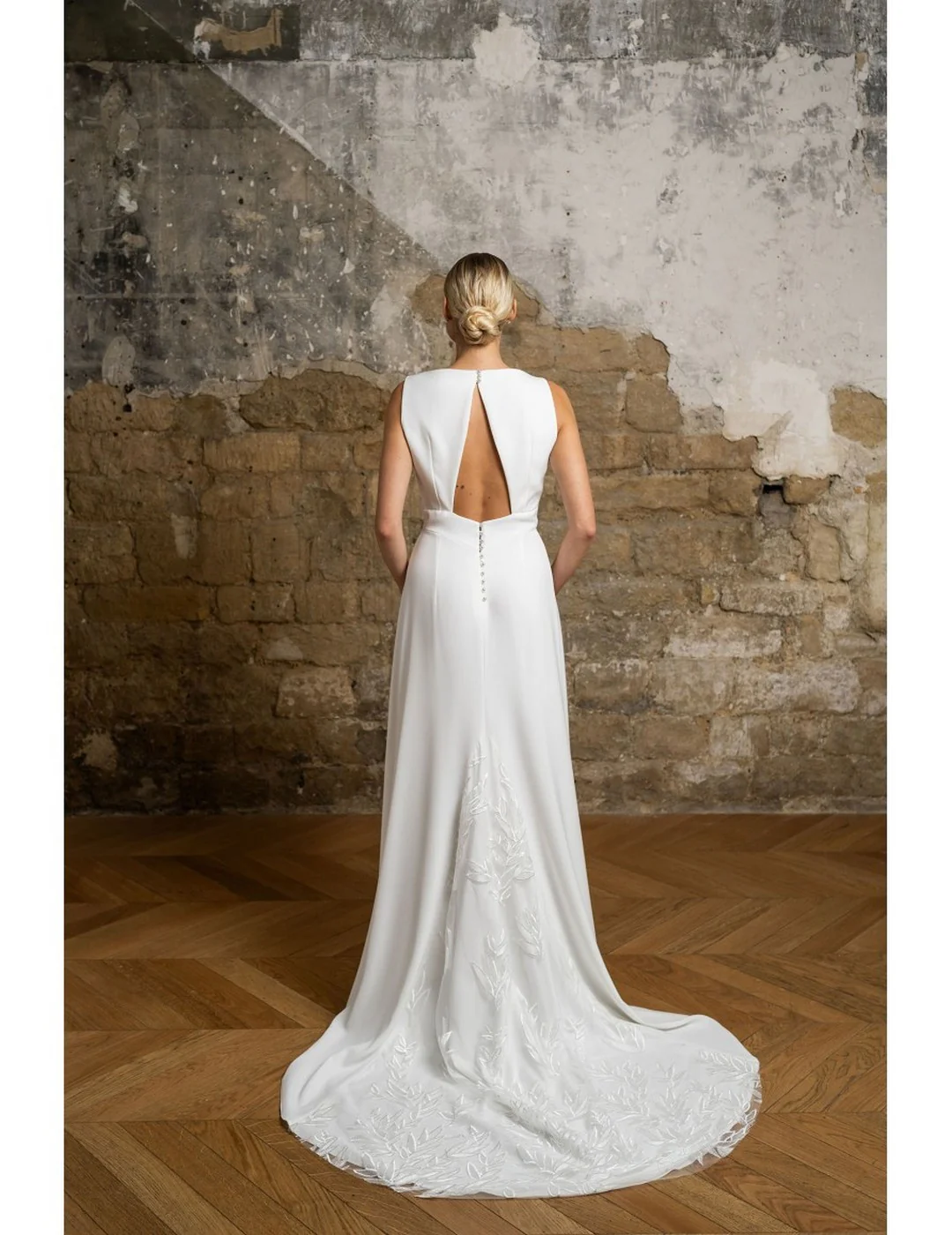 Robe De Mariée Opale Petite Ceinture - Blanc Soie - Image 2