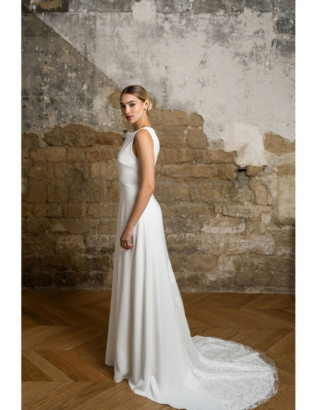 Robe De Mariée Opale Petite Ceinture - Blanc Soie - Image 3