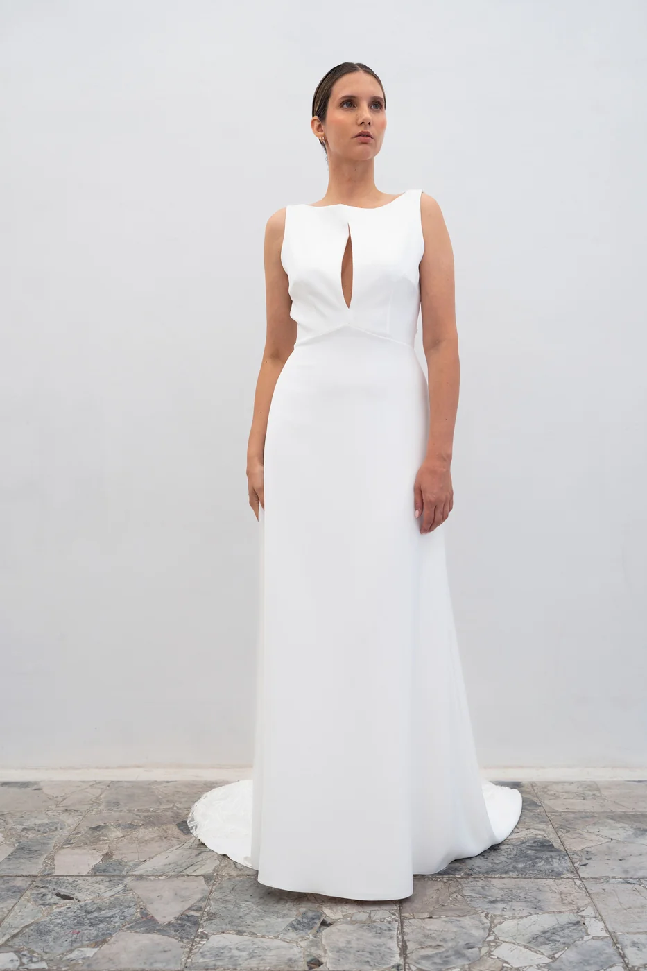 Robe De Mariée Opale Petite Ceinture - Blanc Soie - Image 4