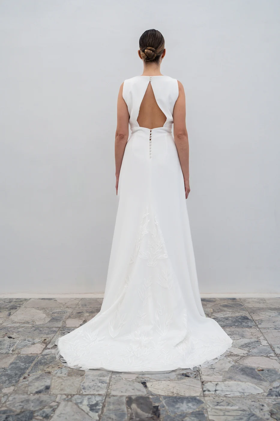 Robe De Mariée Opale Petite Ceinture - Blanc Soie - Image 6