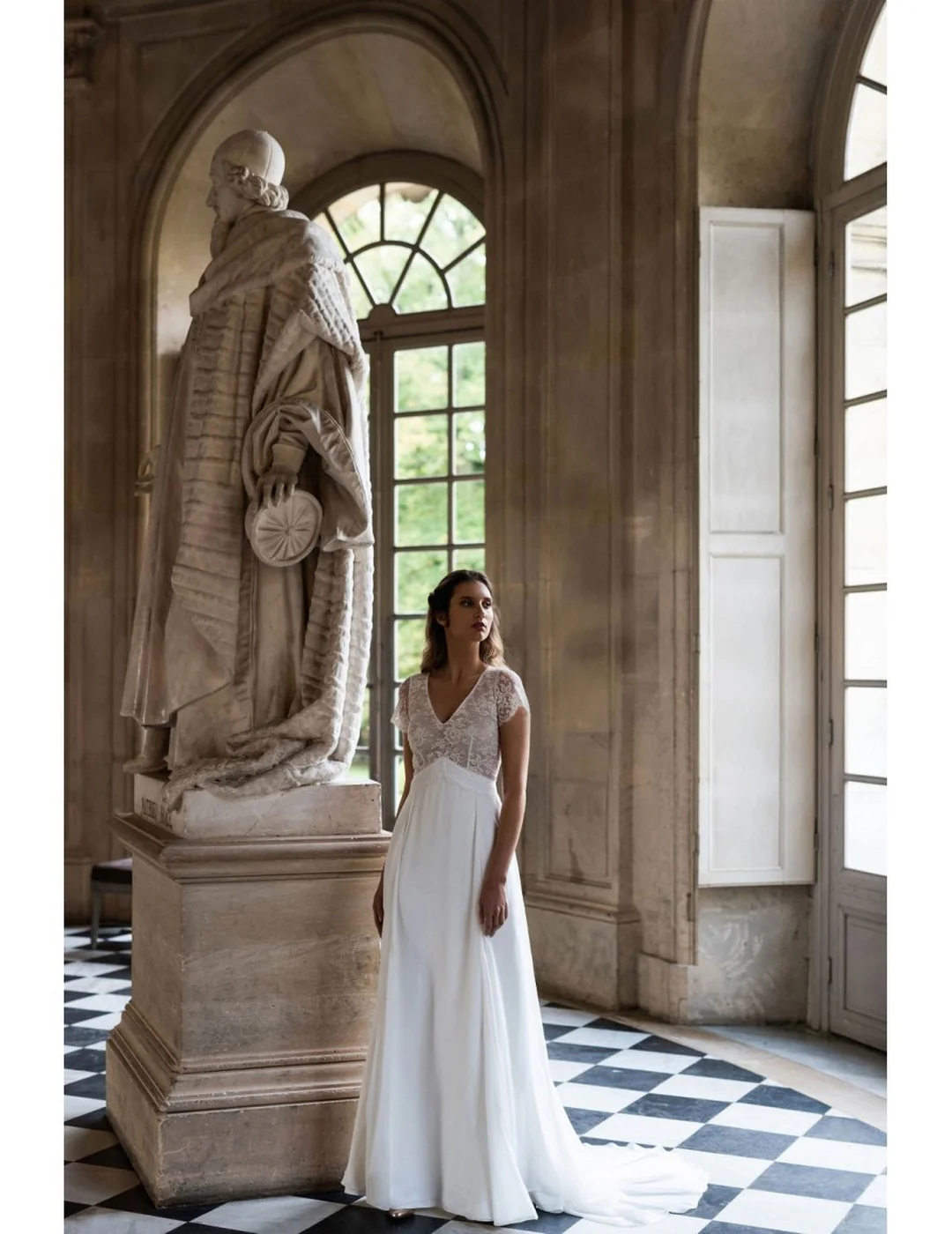 Robe De Mariée Opéra - Blanc Soie - Image 2