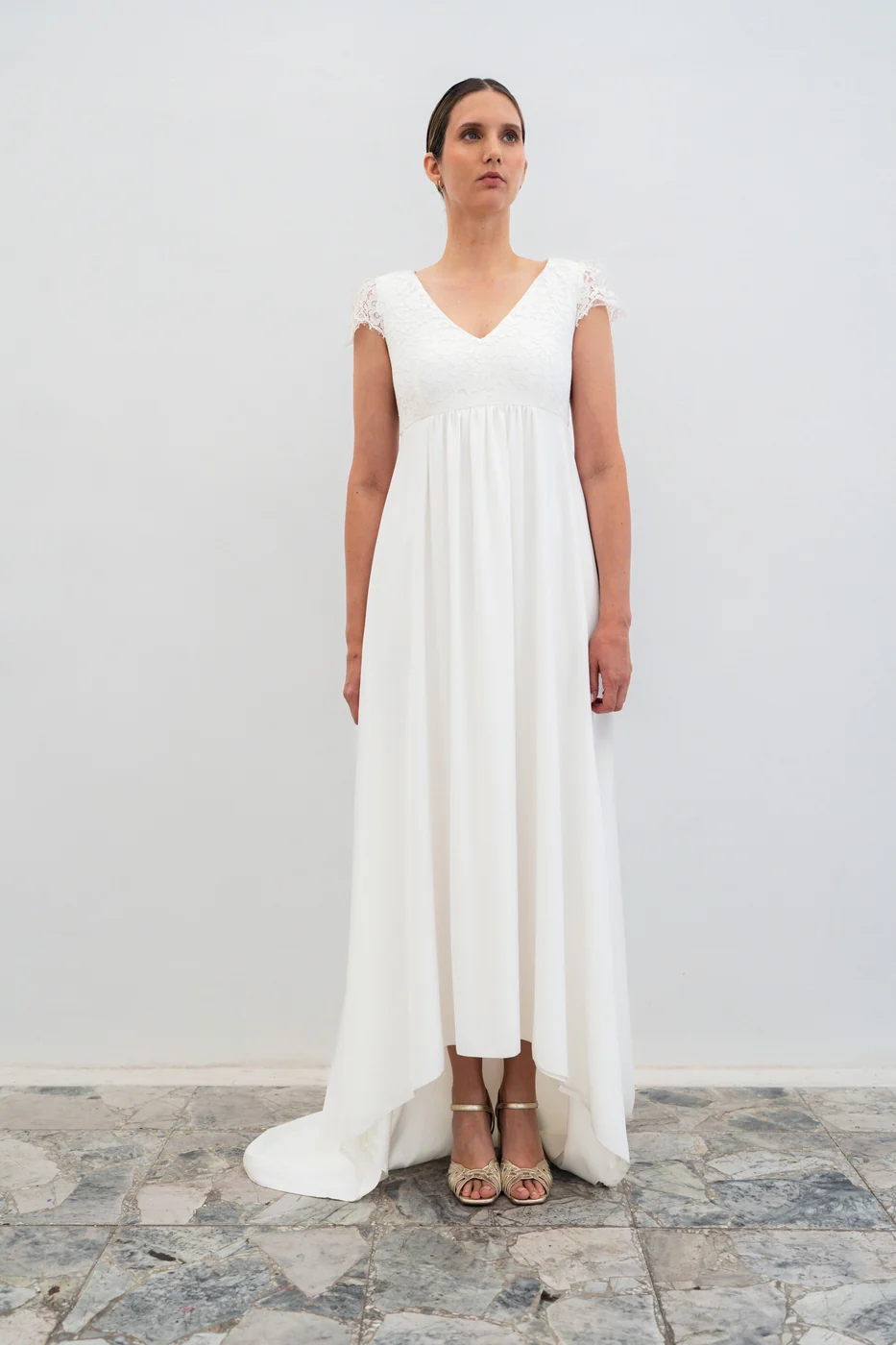 Robe De Mariée Paloma - Blanc Soie - Image 3