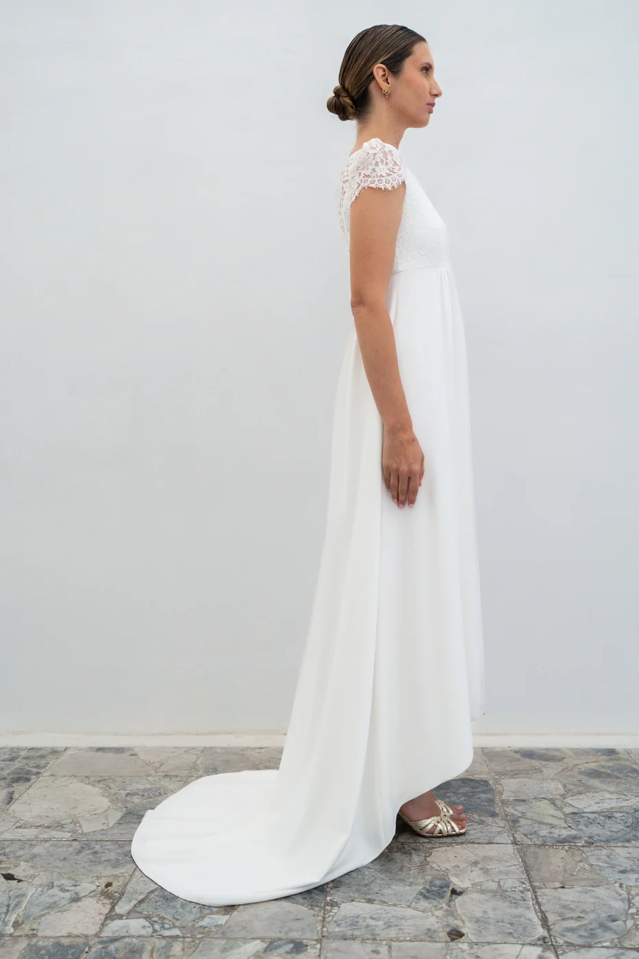 Robe De Mariée Paloma - Blanc Soie - Image 4
