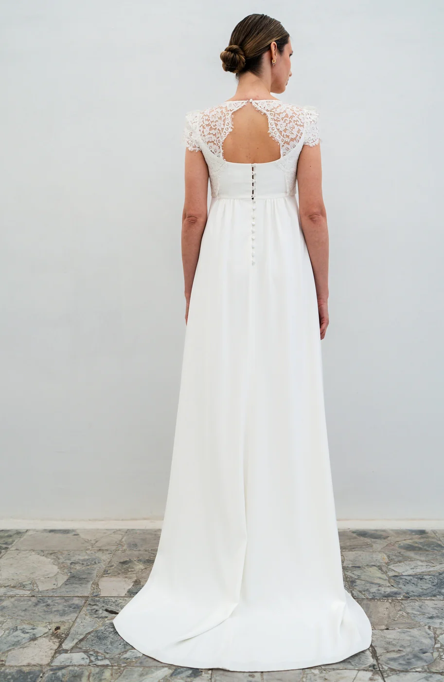 Robe De Mariée Paloma - Blanc Soie - Image 5