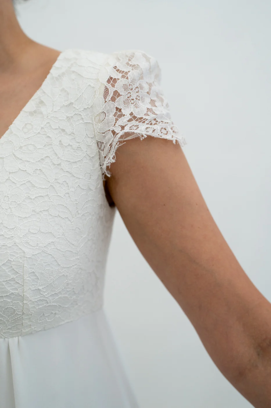 Robe De Mariée Paloma - Blanc Soie - Image 6