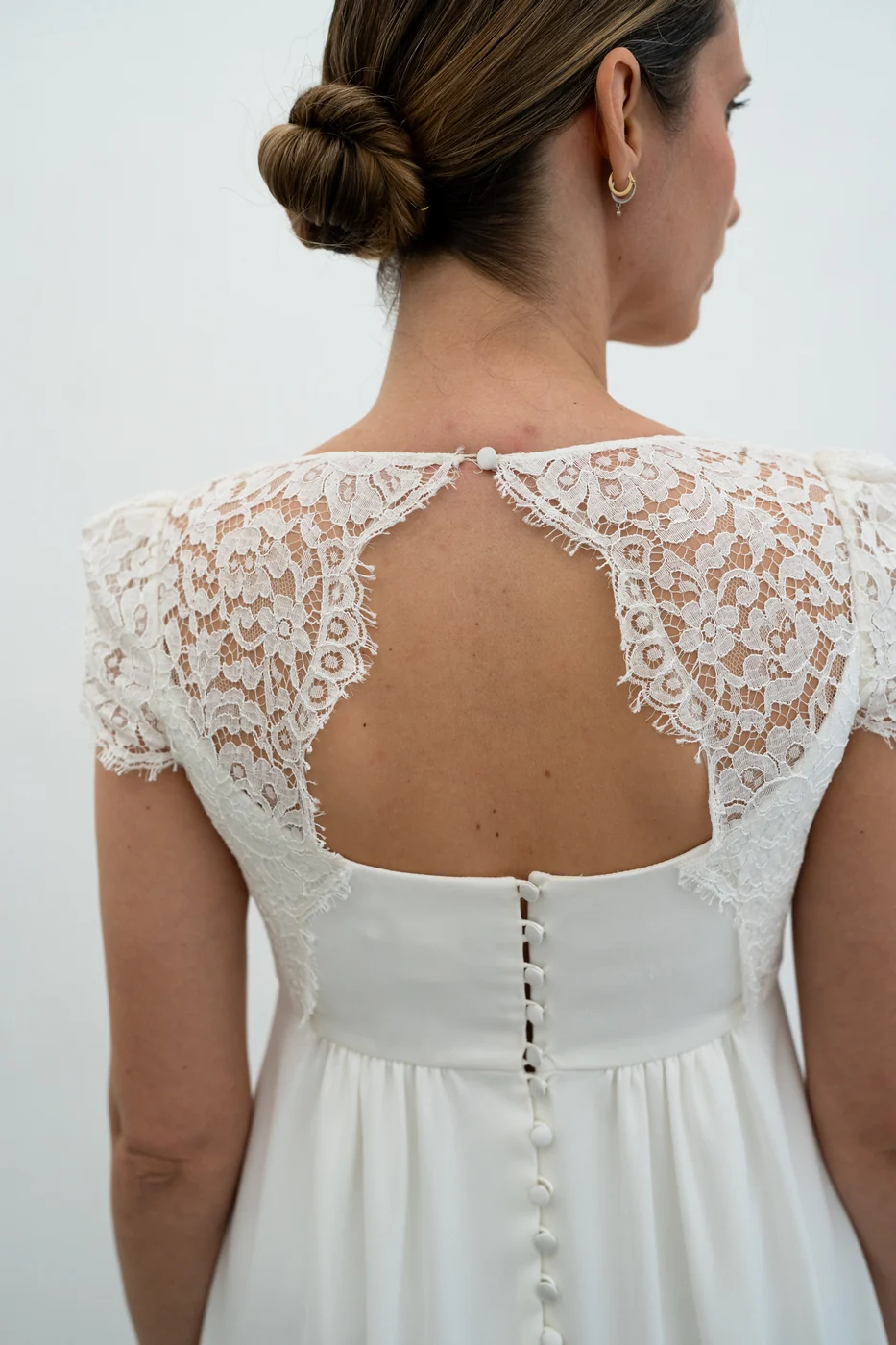 Robe De Mariée Paloma - Blanc Soie - Image 7