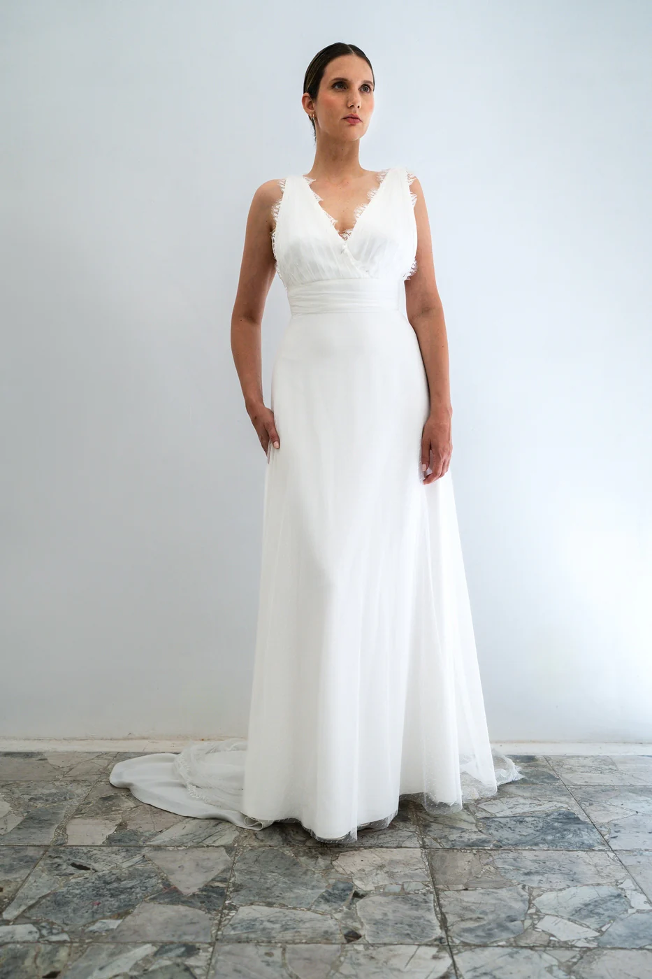 Robe De Mariée Pénélope - Blanc Soie - Image 3