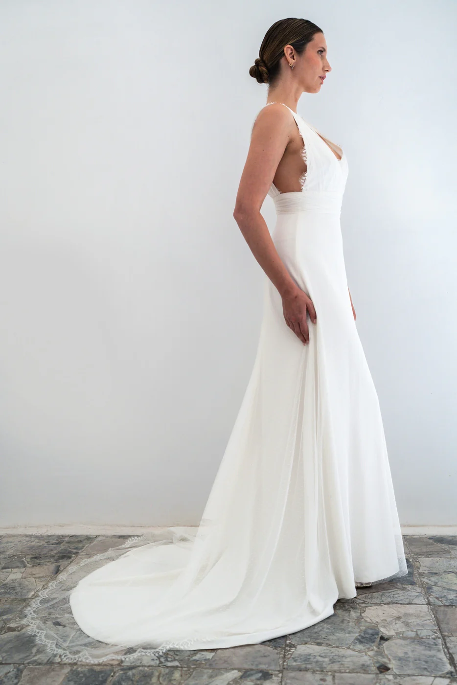 Robe De Mariée Pénélope - Blanc Soie - Image 4