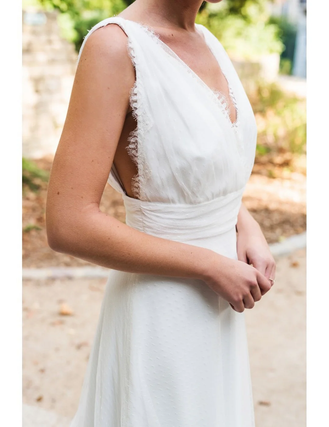 Robe De Mariée Pénélope - Blanc Soie - Image 7