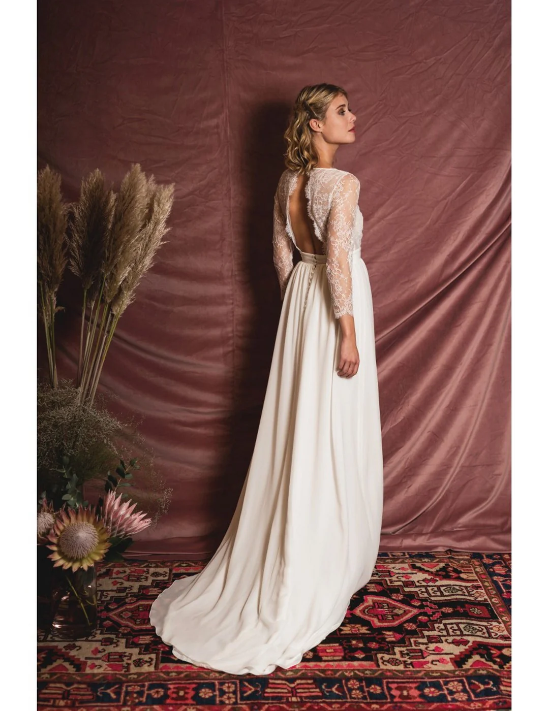 Robe De Mariée Princesse - Blanc - Image 2