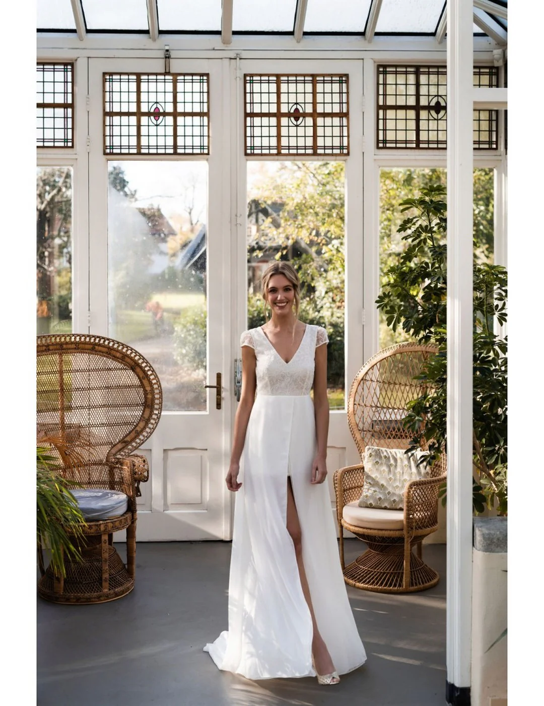 Robe De Mariée Provence Prototype Sans Manches - Blanc Soie - Image 4