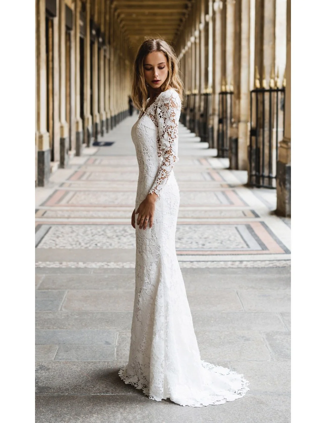 Robe De Mariée Reine - Blanc - Image 2