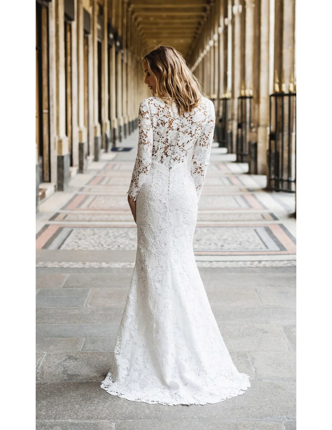 Robe De Mariée Reine - Blanc - Image 3