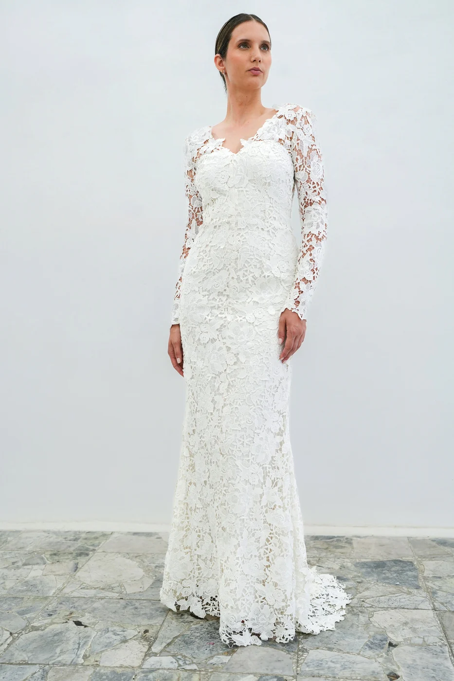 Robe De Mariée Reine - Blanc - Image 5