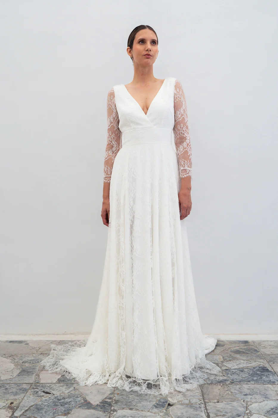 Robe De Mariée Sarah - Blanc Soie - Image 3